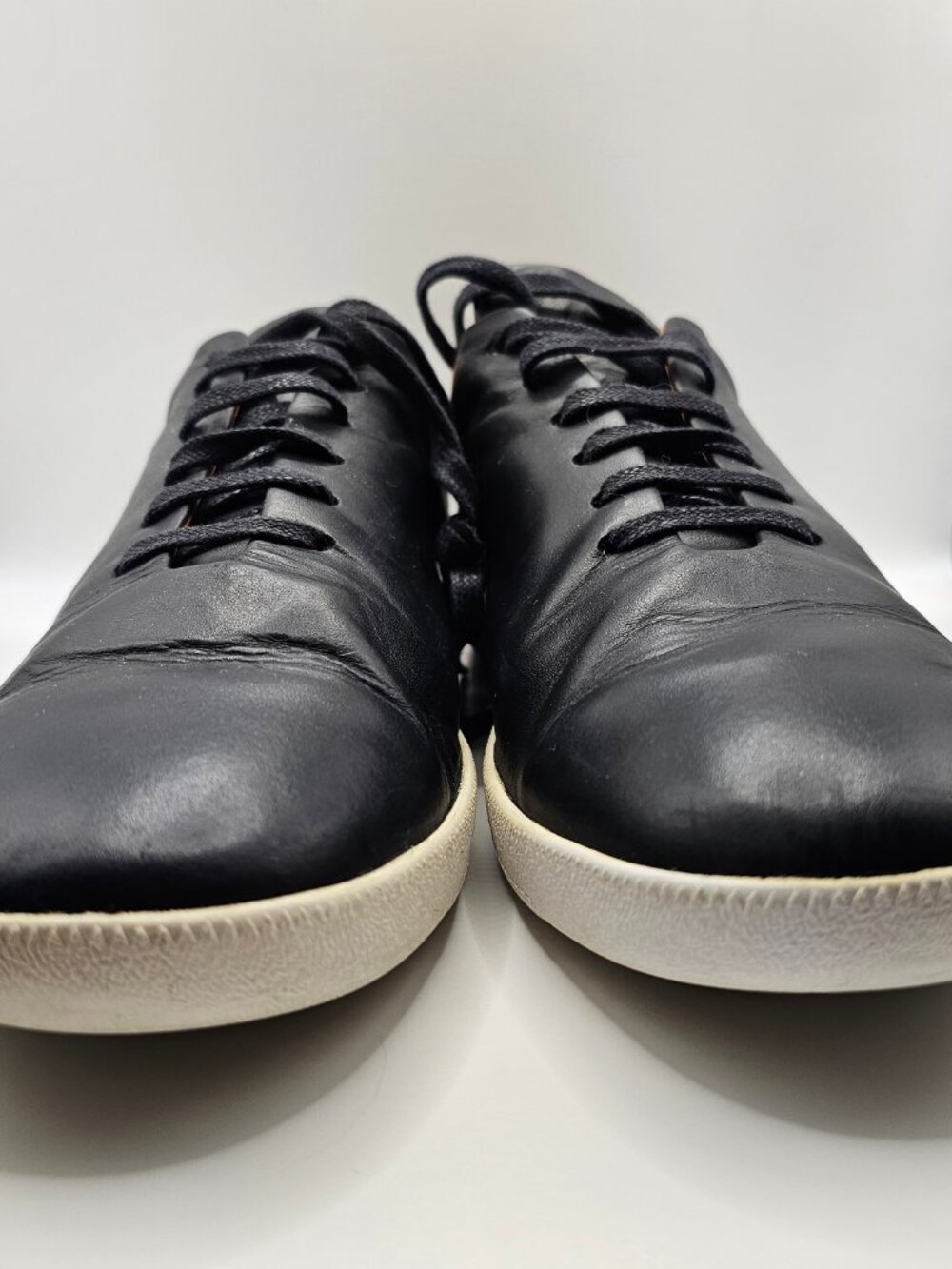 Beckett Simonon Geller Sneakers Black Leather Mens 13